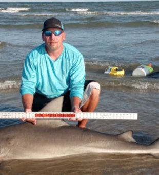 Captain Anthony with a Nice record Shark!